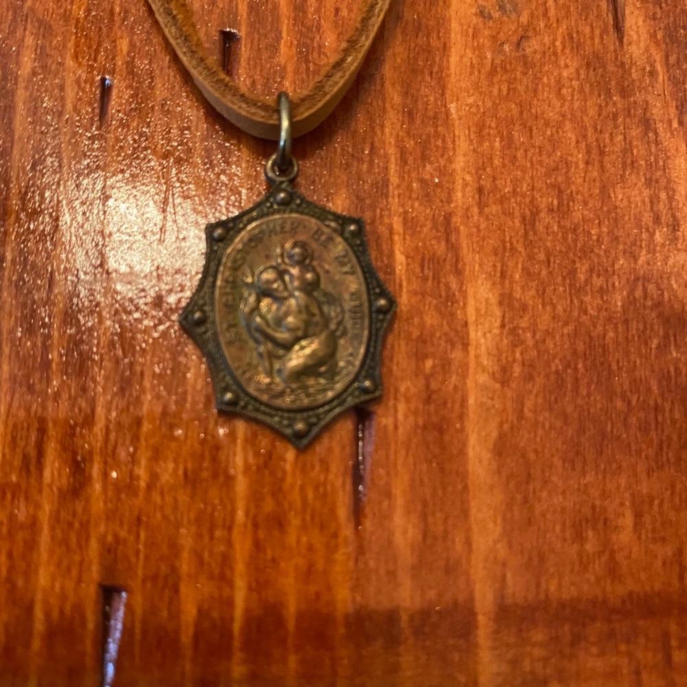 Twigs Jewels St. Christopher Catholic necklace